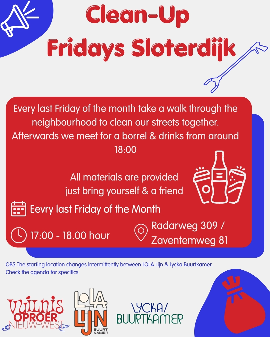 Poster Clean-Up Friday x Lola Lijn