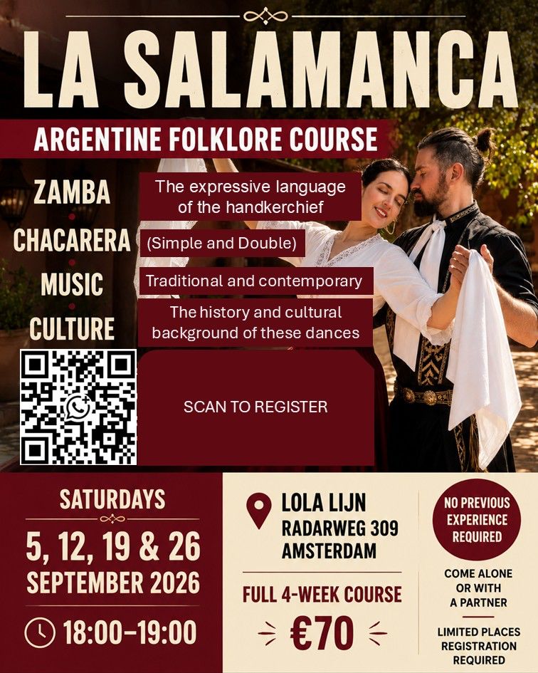 Poster LA SALAMANCA – Argentijnse folklorecursus
