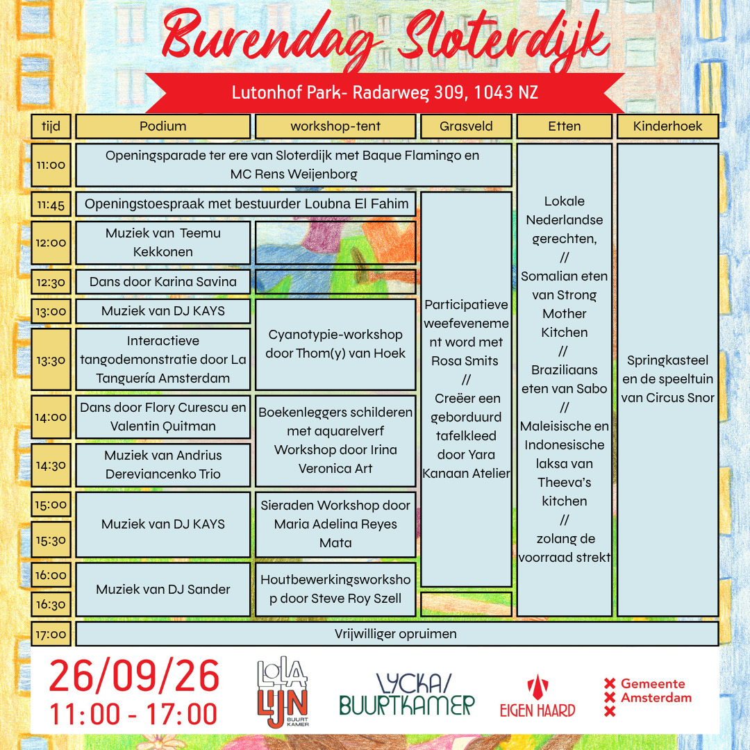 Poster Burendag Sloterdijk