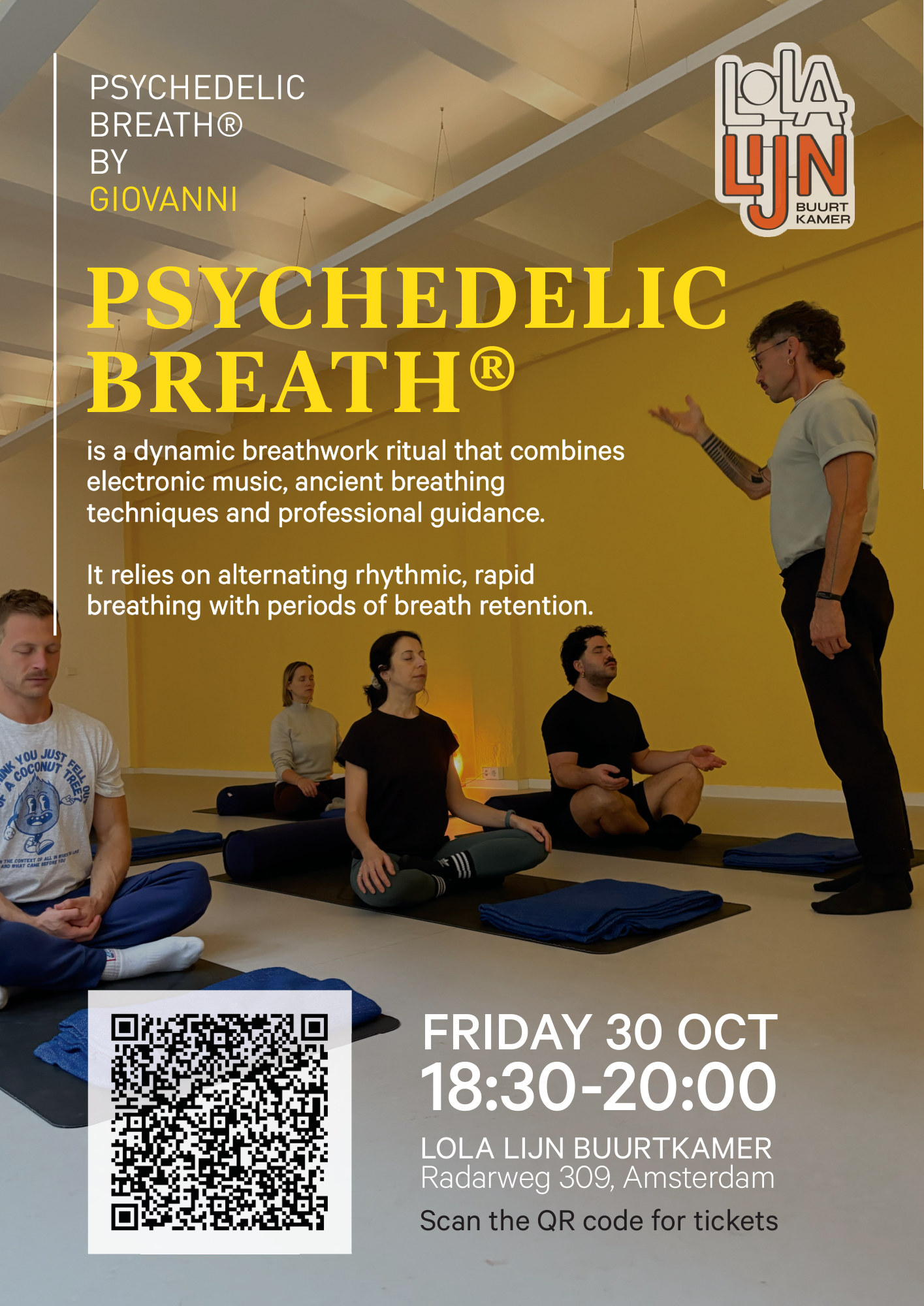 Poster Psychedelic Breath® met Giovanni