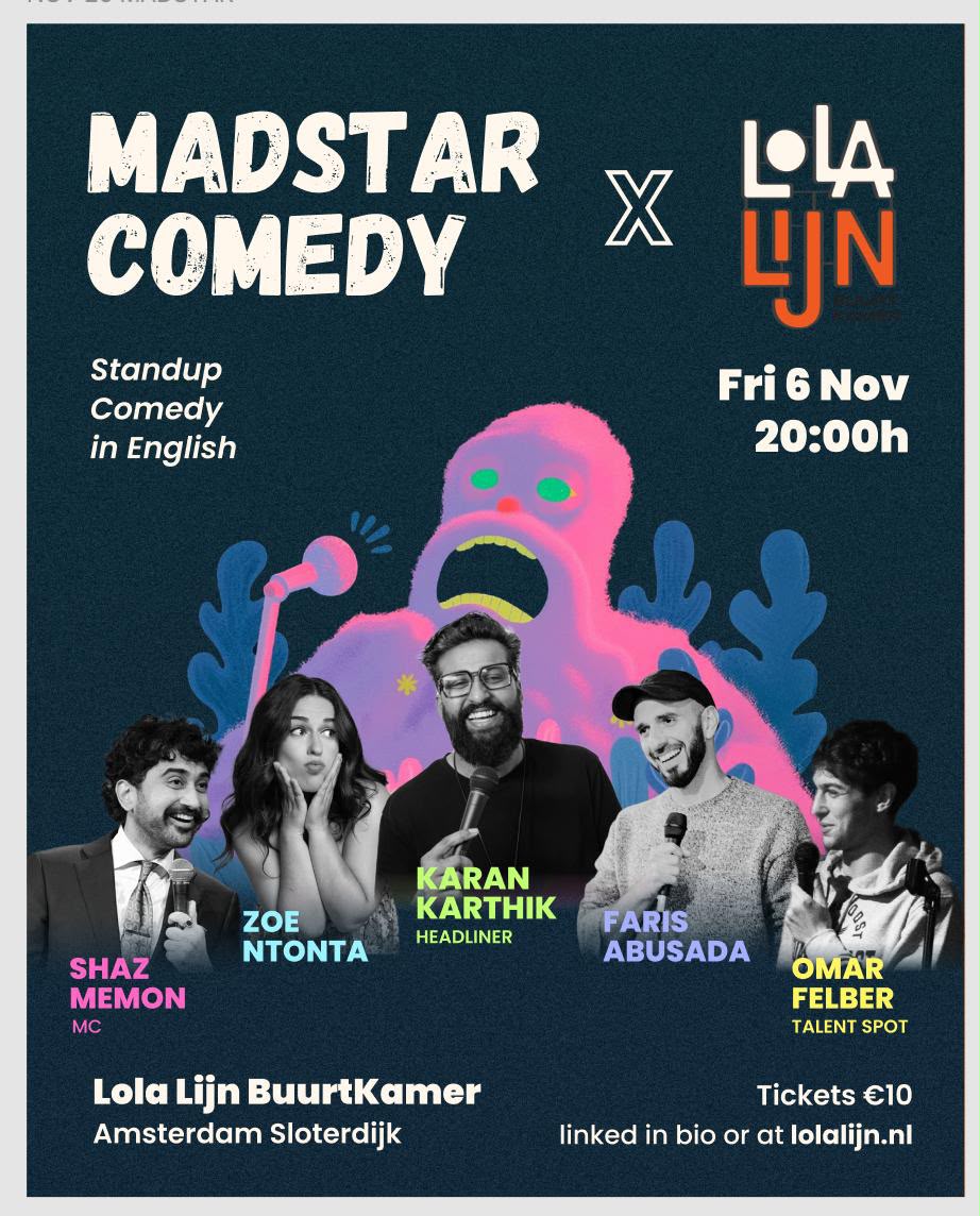 Poster Mad Star Comedy x Lola Lijn