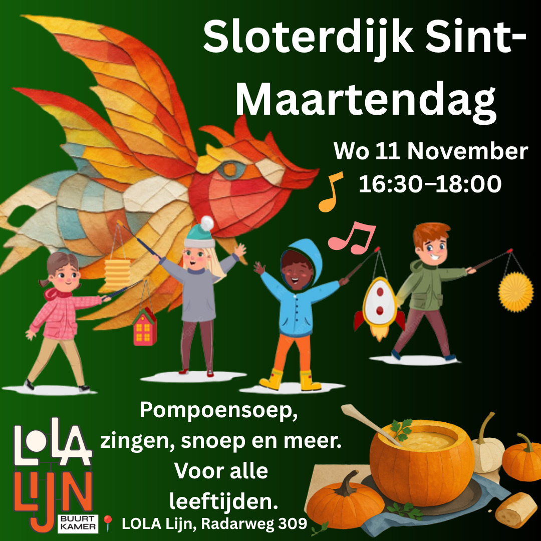 Poster Sloterdijk Sint-Maartendag @LOLA Lijn