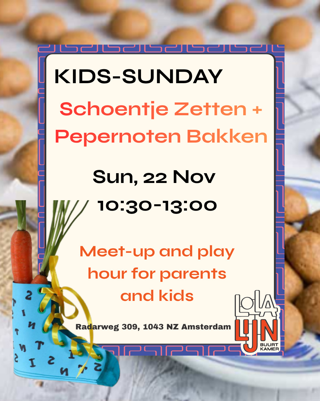 Poster Kids Sunday: Putting Out Your Shoe + Baking Pepernoten